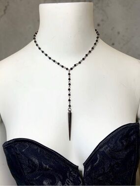 Spike Rosary Chocker Punk Goth Necklace New TBM
